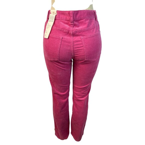 Talbots Womens Pink Corduroy Jeans Mid-Rise Straight-Leg 711 Fit Size 6 - New - Picture 3 of 10
